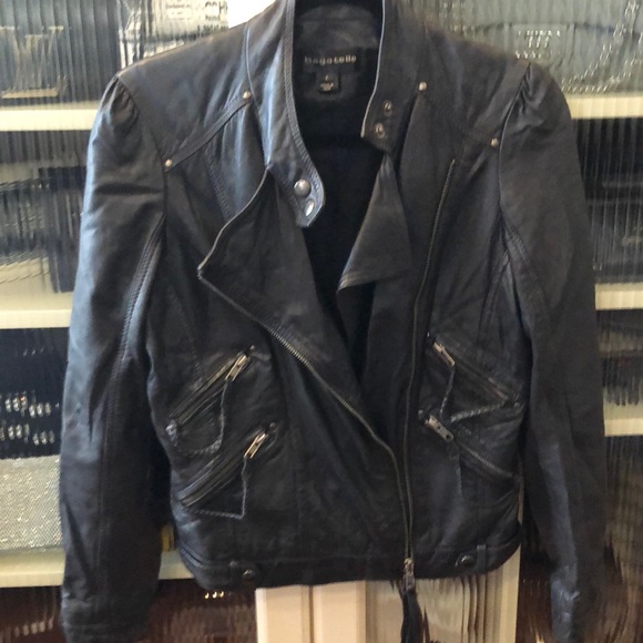 bagatelle heritage leather jacket, Off 